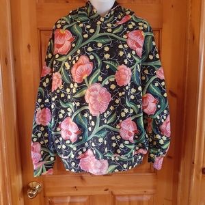 Desigual floral pullover hoodie
